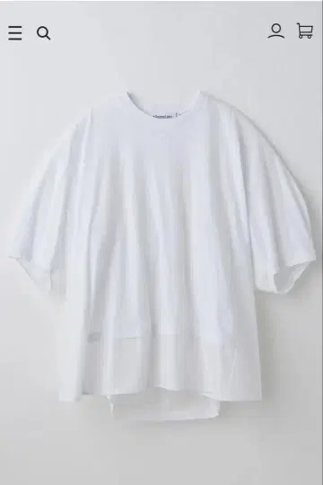 나곤스탠스 woven combination t-shirt