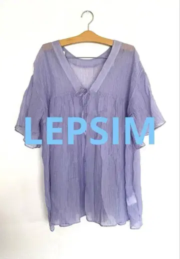 [ LEPSIM ] 2WAY 개더 튜닉 원피스 퍼플