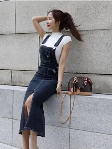Randy 성인 데님 살로펫