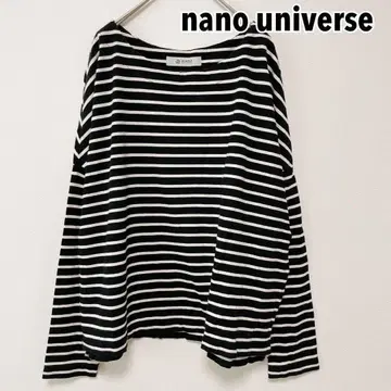 nano universe 나노 유니버스 보더 긴팔 티셔츠