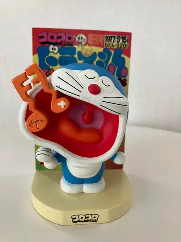 희귀 도라에몽 한정 코로코로 코믹 풀페이스 목 흔들 레어