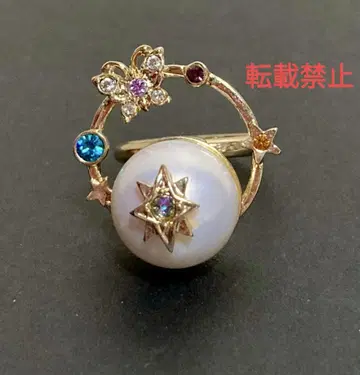 ANNA SUI 반지 플래닛 시리즈 별 나비 혹성 미사용 레어