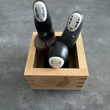 가오나시 3체 세트 나무 박스 포함