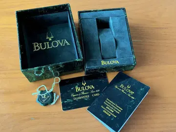 브로바 BULOVA 상자, 택, 개런티 시계 본체는 없습니다