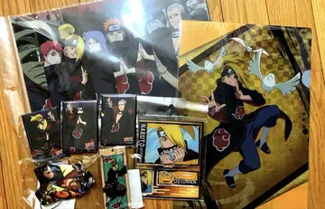 NARUTO 캔뱃지 클리어 파일 아크릴 스탠드 키링 세트