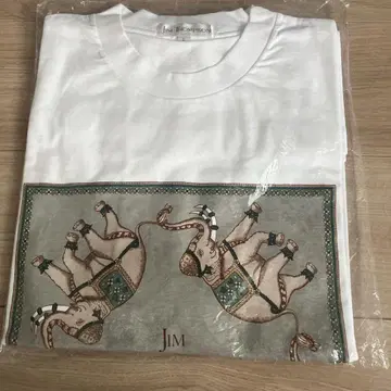 새상품 짐 톰슨 T셔츠 코끼리 화이트