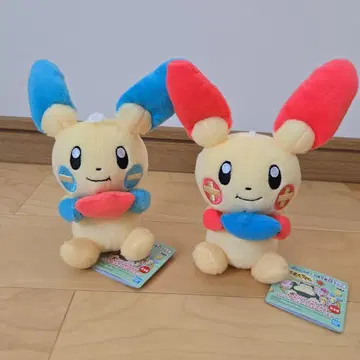 포켓몬 플러슬 마이농 오물오물 타임 봉제인형 2개 세트