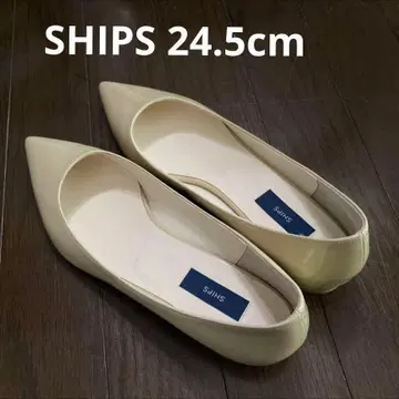 SHIPS 에나멜 펌프스 베이지 24.5cm