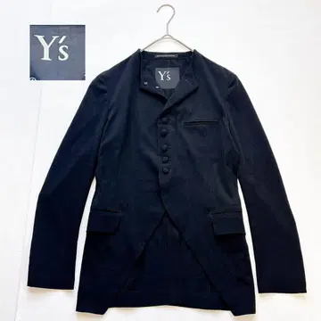 Y's 와이즈 테일러드 자켓 변형 싸개 버튼 블랙