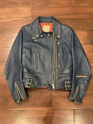 Lewis Leathers 블루 391 빈티지 루이스 레더 70년대