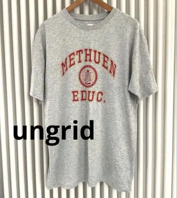 [ ungrid ] 엉그리트 METHUEN EDUC. 그레이 티셔츠