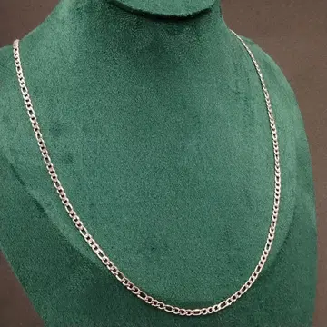 실버 롱 체인 목걸이 키헤이 3mm