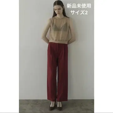 클라네 2WAY TUCK STRAIGHT PANTS