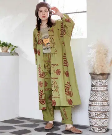 차이하네 다크시나 원피스 카키