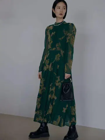 아메리빈티지 UND CALLA FLOCKY DRESS