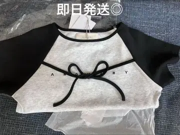 andmary Alma 리본 tops gray
