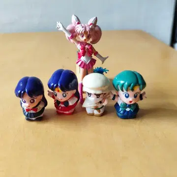 세일러문 피규어 5체 세트 손가락 인형