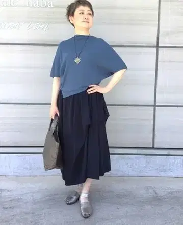 요건 레일 2023SS 코튼 천축 변형 스커트 바바구리