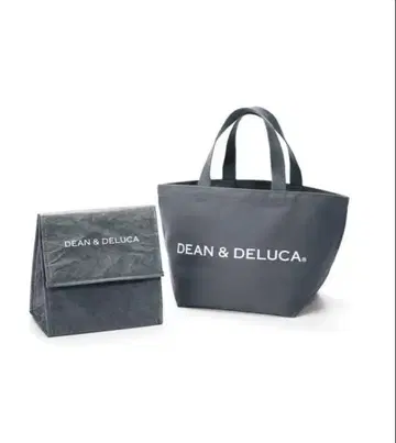 DEAN & DELUCA 토트 & 런치백 (차콜 그레이)