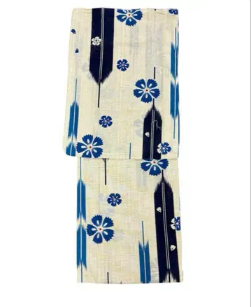 고급 면 린넨 유카타 나데시코 야바네 한정판 대특가