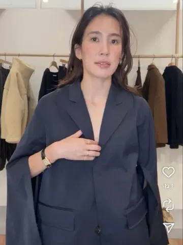 etre tokyo 슬릿 슬리브 자켓