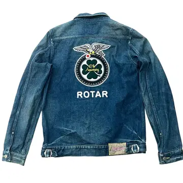 rotar 로터 10주년 기념 퍼스트 타입 빈티지 가공 데님 L