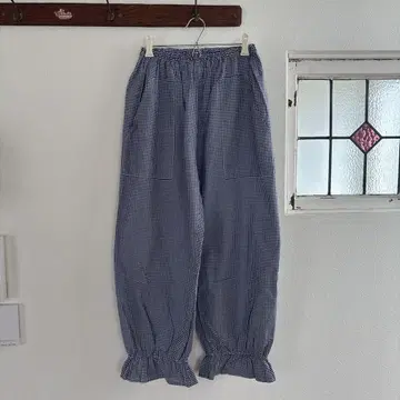 새상품급 우치다 미싱 서랍 깅엄 체크