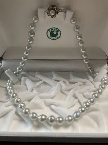 화이트 펄 목걸이