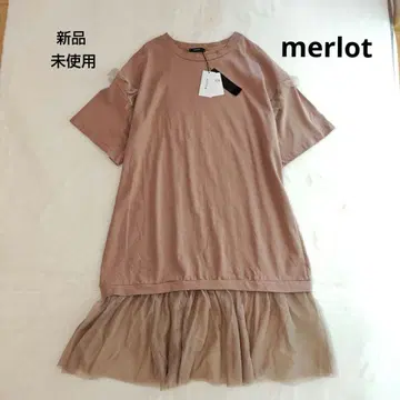 [ 새상품 ] merlot 멀로 반팔 원피스 모카