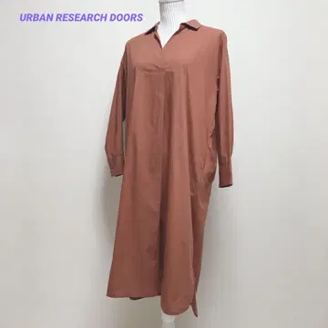 어반 리서치 도어스 셔츠 원피스 롱 긴팔 코튼 100%