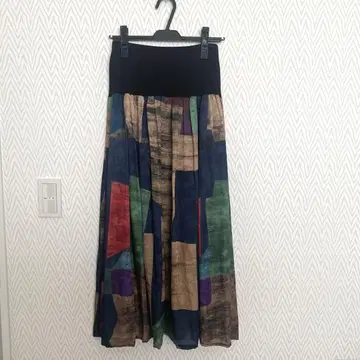 안티카 패턴 토르소 롱 스커트