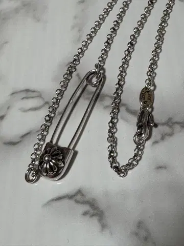 Silver925 안전 핑 목걸이 45cm