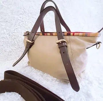 Paul Smith 2웨이 백 핸드 숄더 멀티 스트라이프