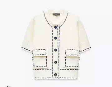새상품급 완판템! ZARA 숏 슬리브 니트 자켓