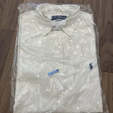 랄프 로렌 코듀로이 화이트 셔츠 L
