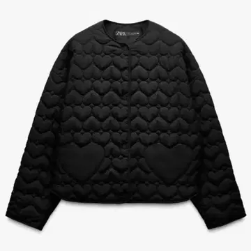 ZARA 하트 퀼팅 자켓 S
