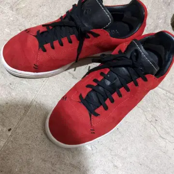 24시간 한정 판매 Y3 레드 로우컷 스니커즈 22.5cm