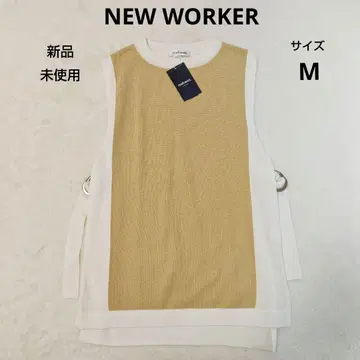 [ 새상품 ] NEW WORKER 뉴요커 벨트 베스트 티셔츠 M