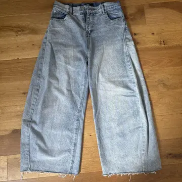 QS86 배기 데님