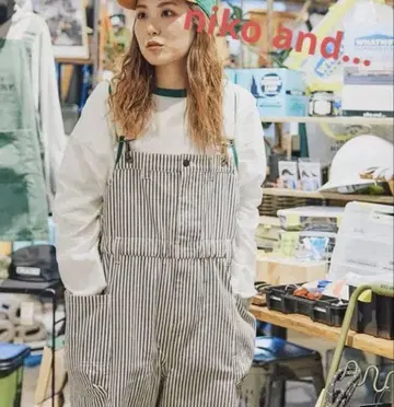 니코앤드 치노 워크 멜빵바지