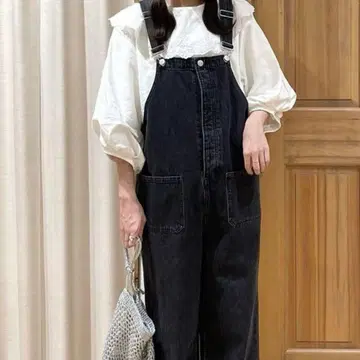 사만사 모스모스 데님/꽃무늬 모듬 살로펫 팬츠