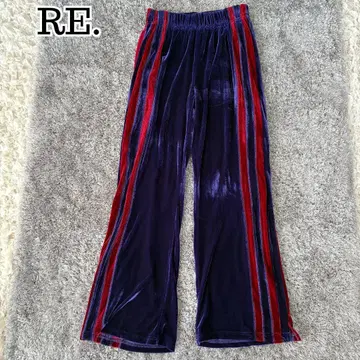 24SS 아르이 도트 RE. 택 포함 벨로아 팬츠 퍼플 FREE