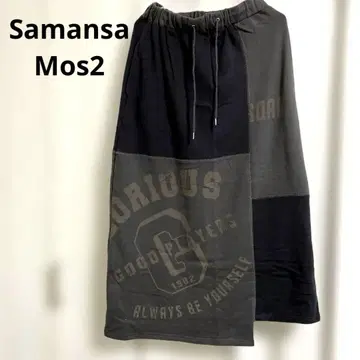 [새상품] SM2 사만사 모스모스 비대칭 패치워크 롱 스커트