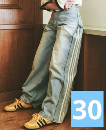 새상품 adidas 데님 팬츠 DENIM ZIP PANTS