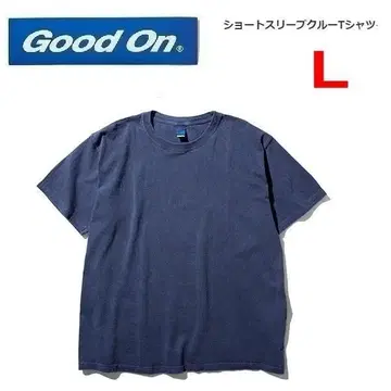 굿온 크루 티셔츠 P-네이비 L GOST-701