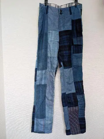 areincarnationkey 리메이크 팬츠 네이비 나염 vintage