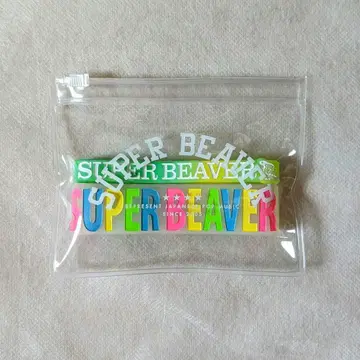 SUPER BEAVER 러버 밴드 세트 투명 파우치 포함