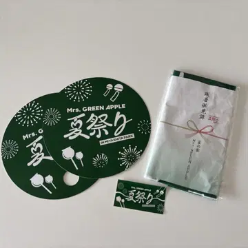 Mrs. GREEN APPLE 여름 축제 부채 손수건 스티커