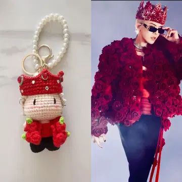 핸드메이드 G-DRAGON 지용 월드 투어 장미 모티브