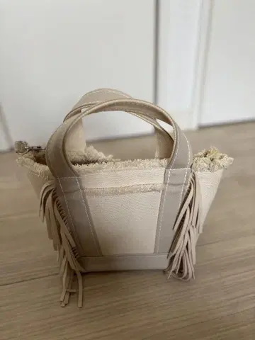 Ayako bag 에코 스웨이드 토트백 [mini] 아이보리